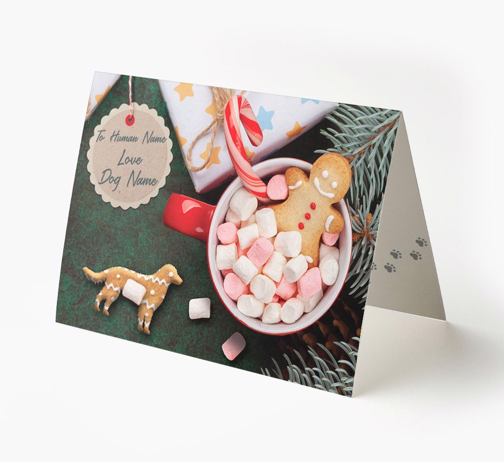 'Me and My Cat Ginger Cookies' - Personalised {breedFullName} Card