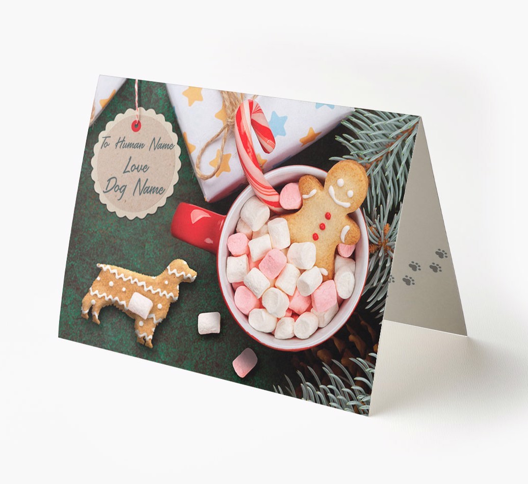 'Me and My Cat Ginger Cookies' - Personalised {breedFullName} Card