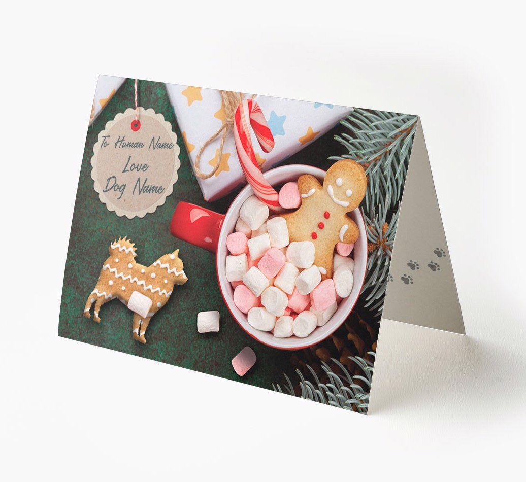 'Me and My Cat Ginger Cookies' - Personalised {breedFullName} Card