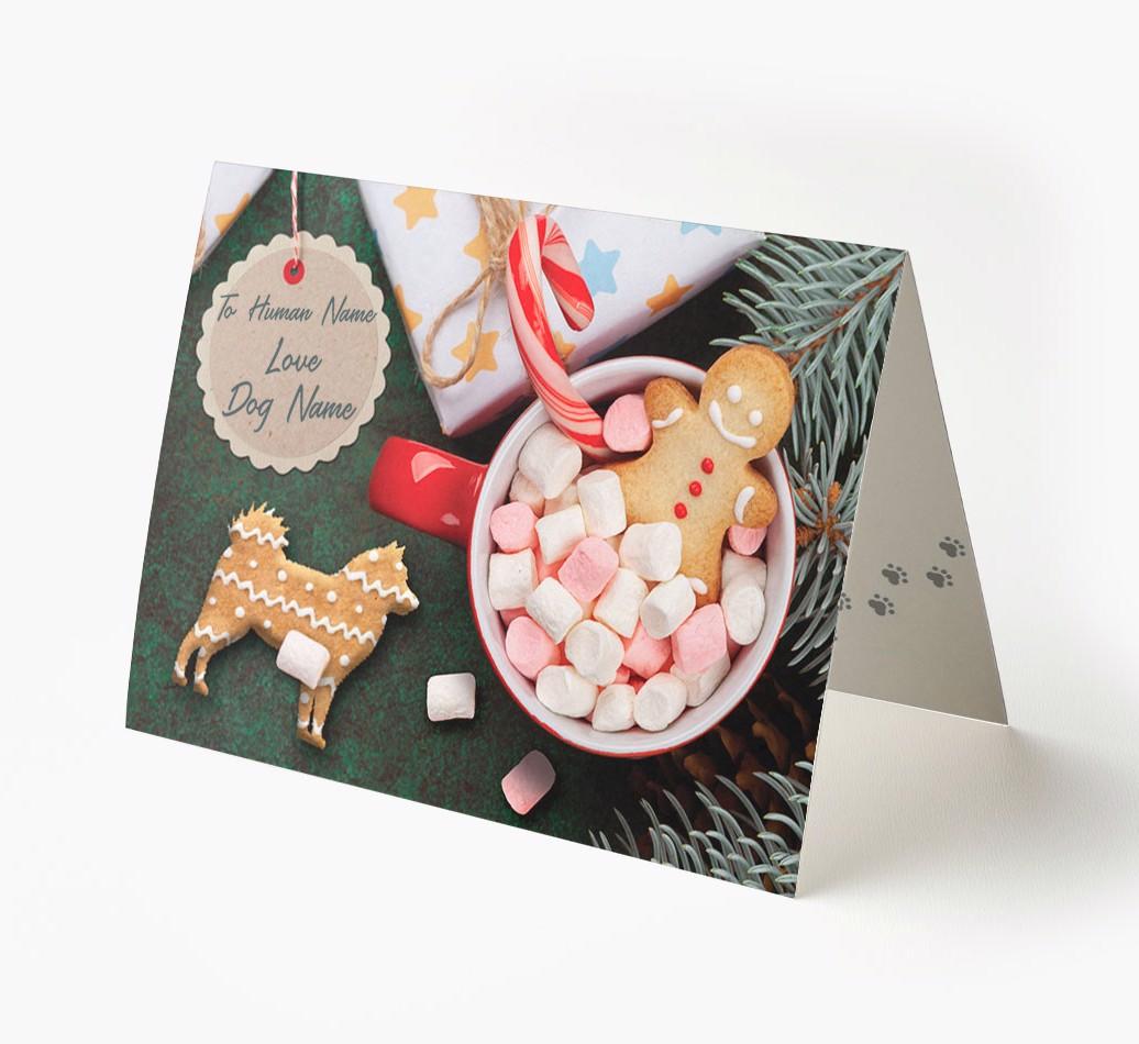 'Me and My Cat Ginger Cookies' - Personalised {breedFullName} Card