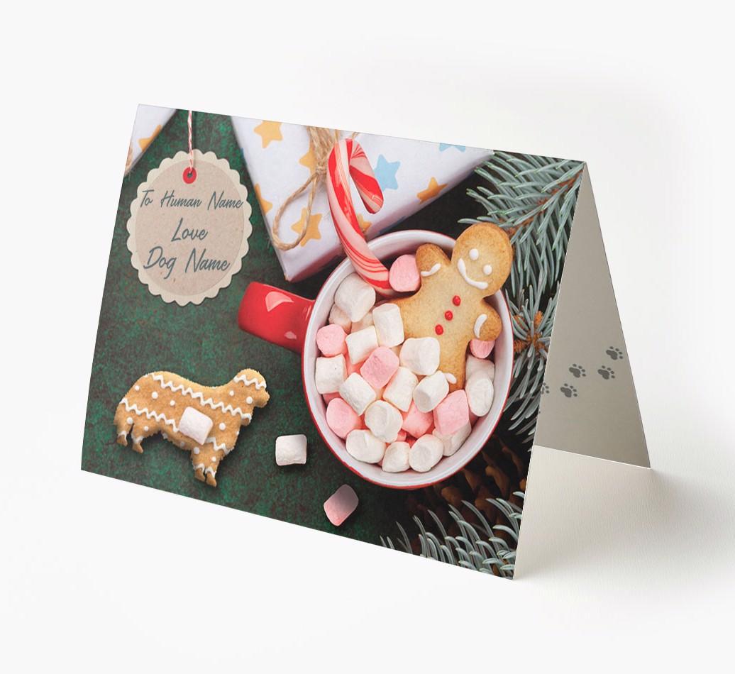 'Me and My Cat Ginger Cookies' - Personalised {breedFullName} Card