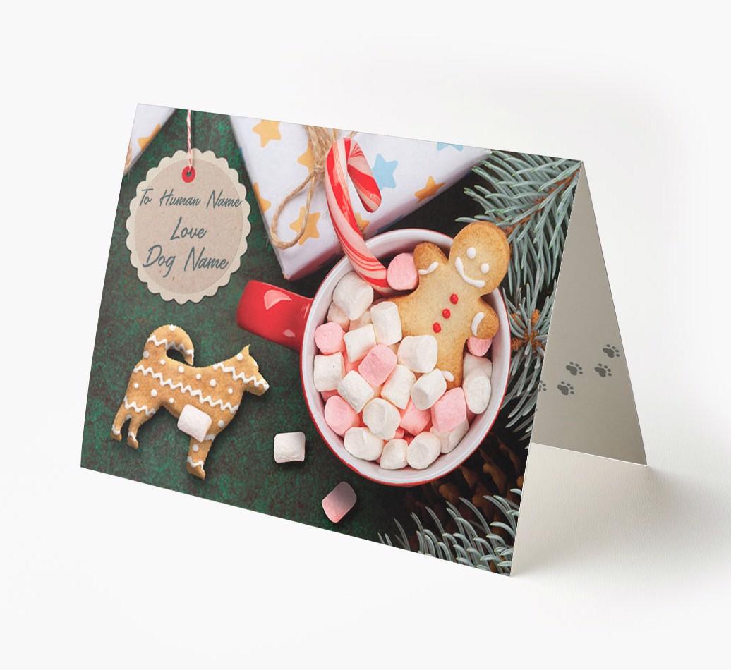 'Me and My Cat Ginger Cookies' - Personalised {breedFullName} Card