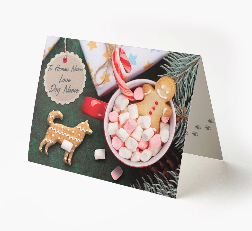'Me and My Cat Ginger Cookies' - Personalised {breedFullName} Card