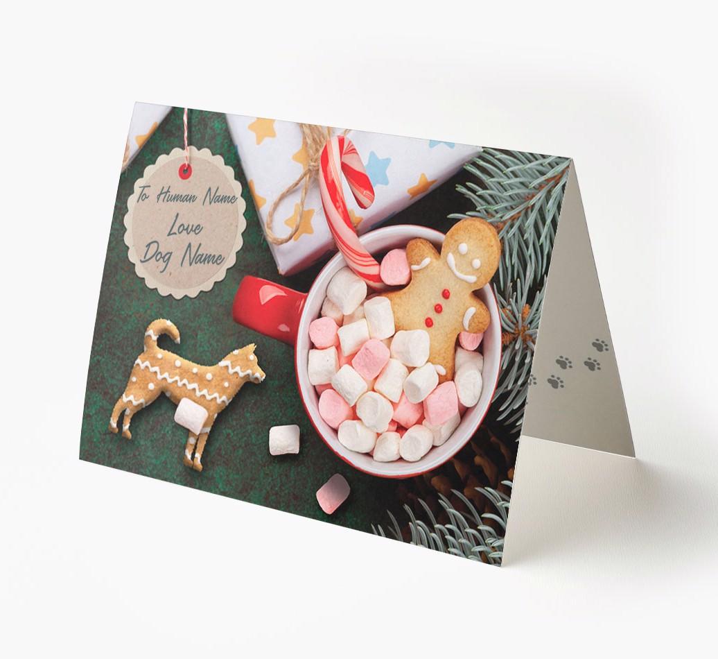 'Me and My Cat Ginger Cookies' - Personalised {breedFullName} Card