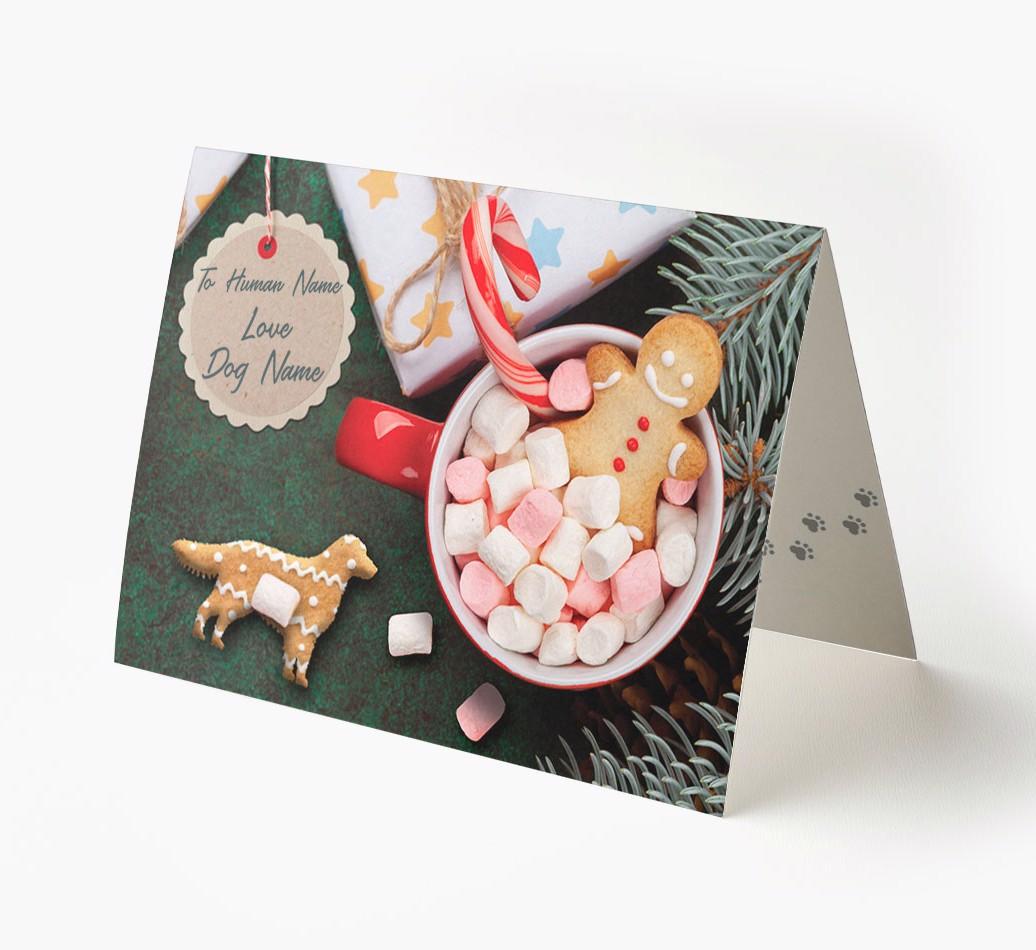 'Me and My Dog Ginger Biscuits' - Personalised {breedFullName} Card