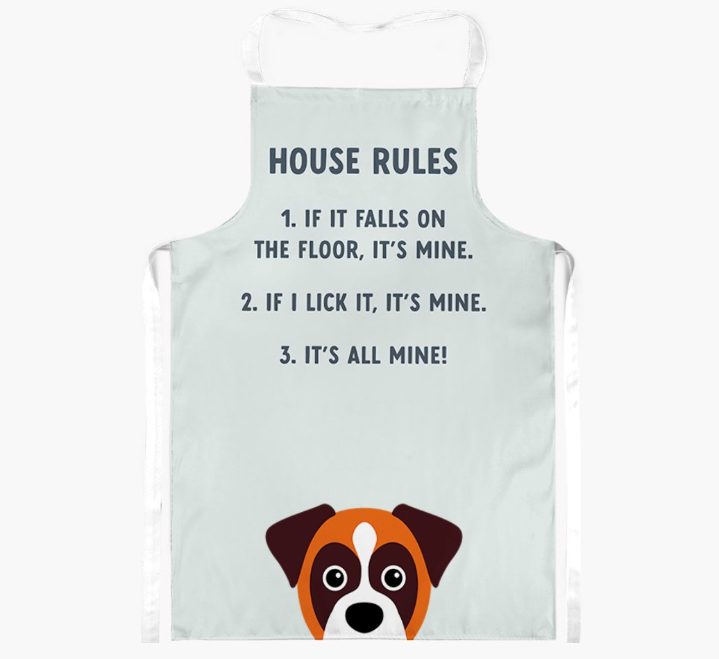 House Rules: Personalised {breedFullName} Apron