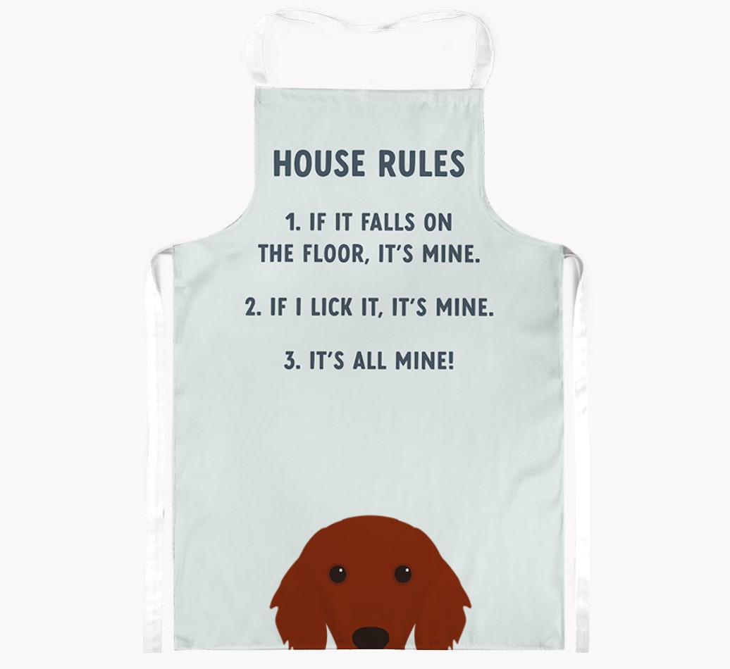 House Rules: Personalised {breedFullName} Apron