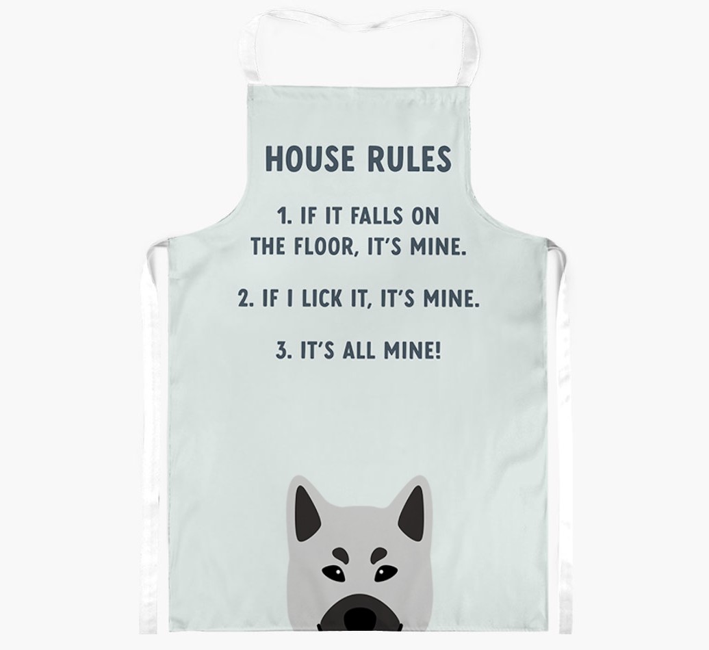 House Rules: Personalised {breedFullName} Apron