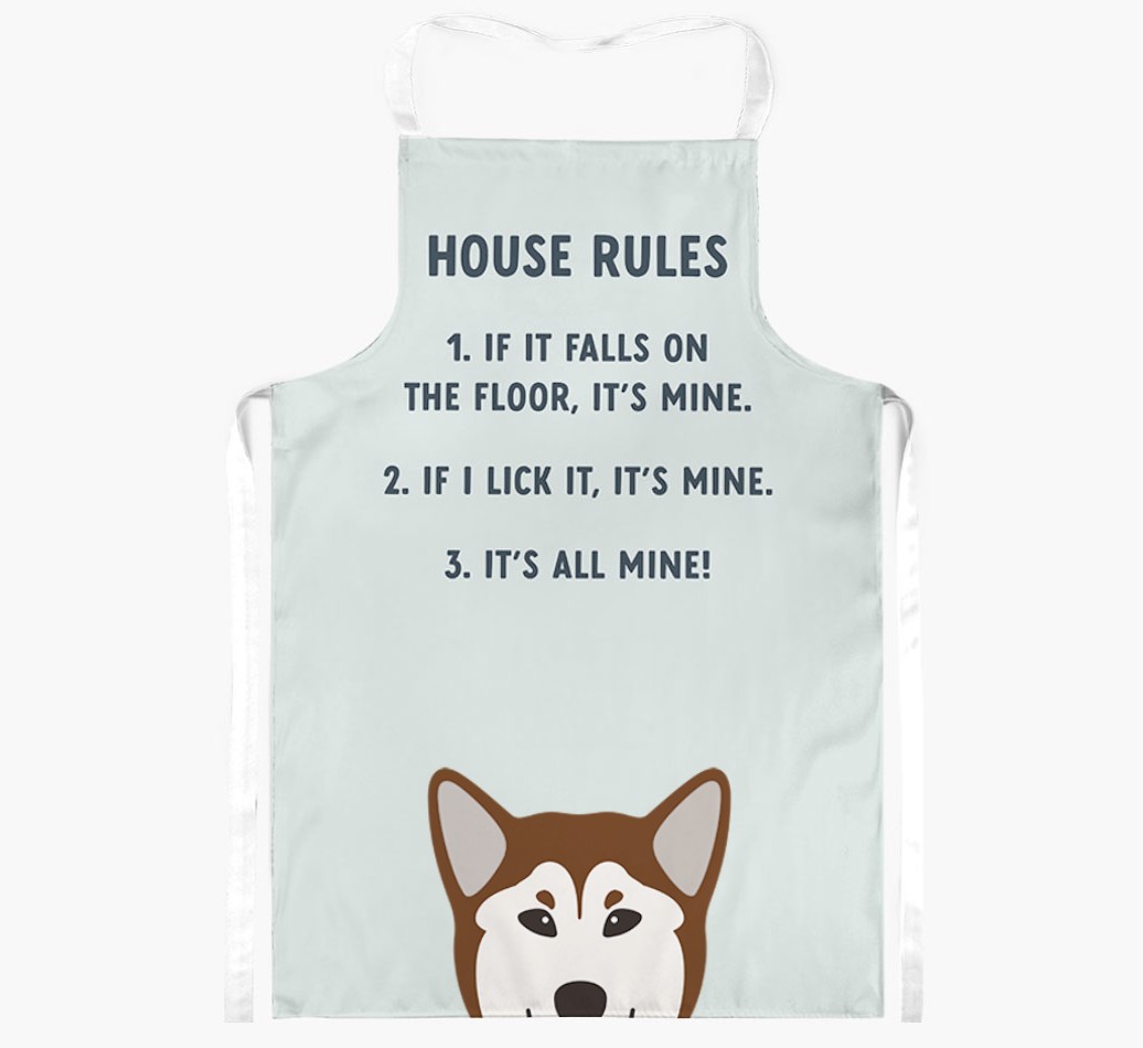 House Rules: Personalized {breedFullName} Apron