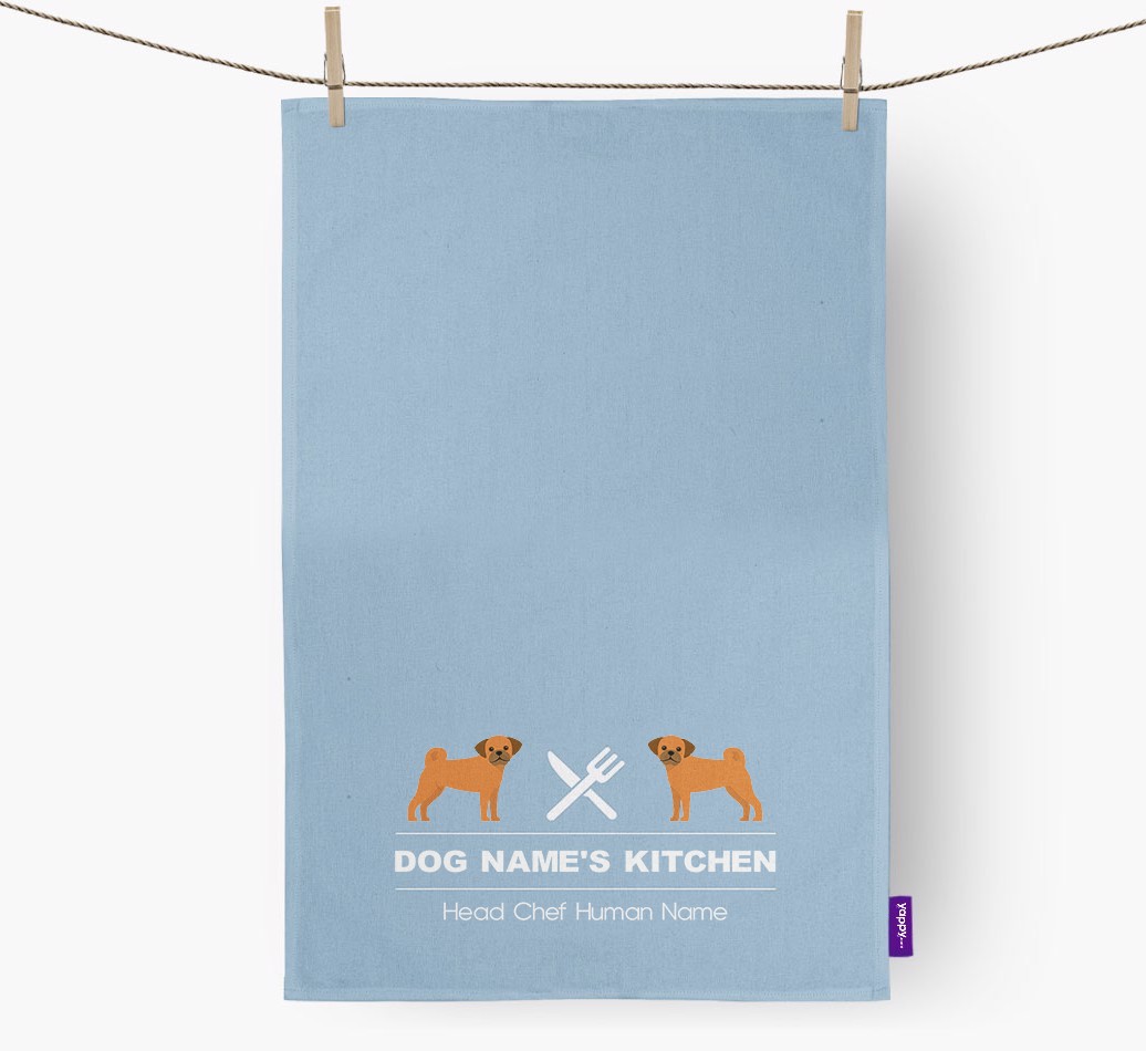 'Head Chef' - Personalised {breedFullName} Tea Towel