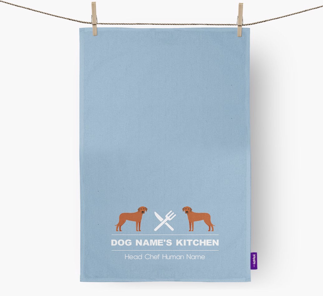 'Head Chef' - Personalised {breedFullName} Tea Towel