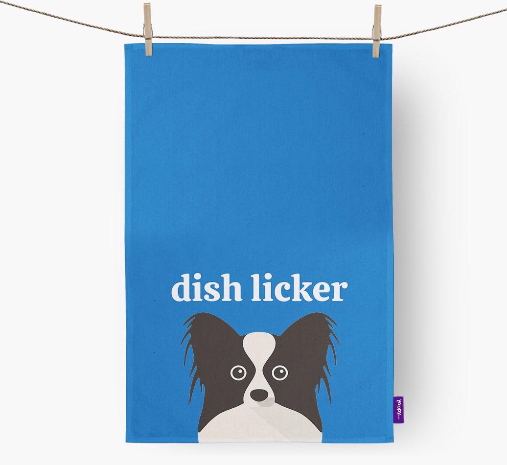 'Dish Licker' - Personalized {breedFullName} Dish Towel