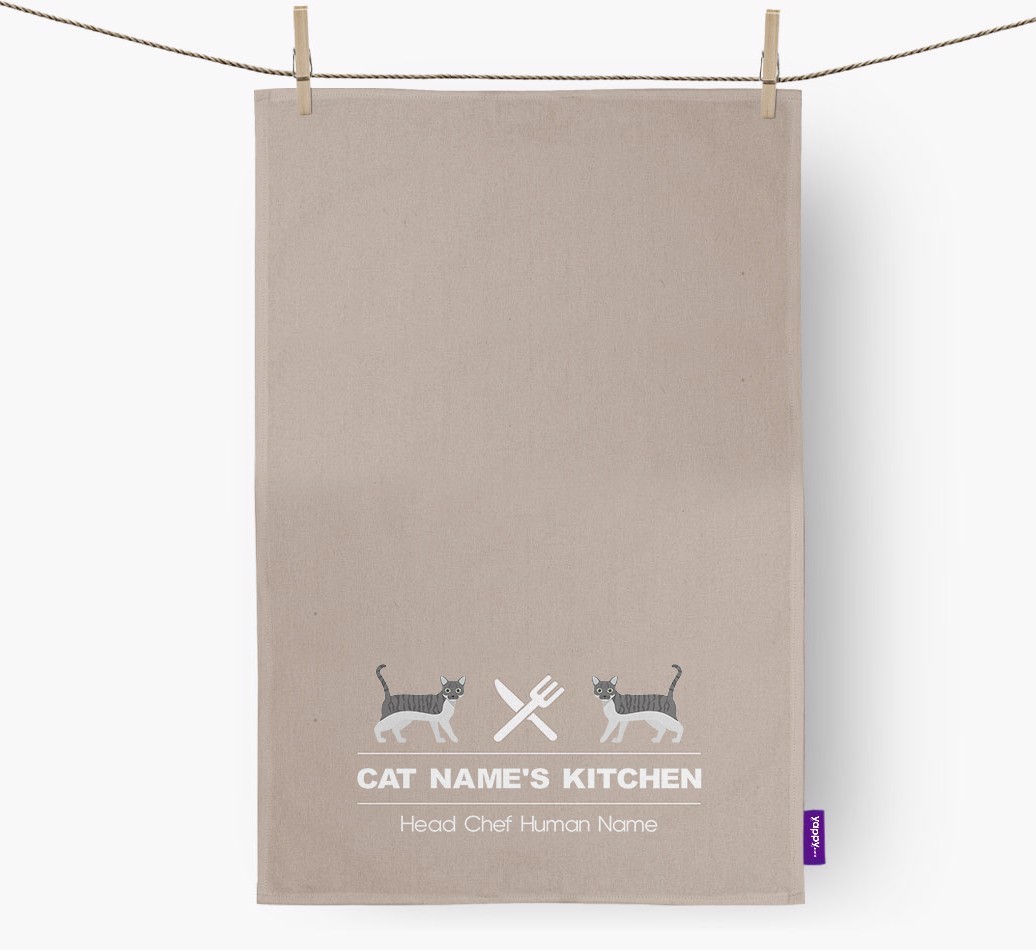 'Head Chef' - Personalised {breedCommonName} Tea Towel