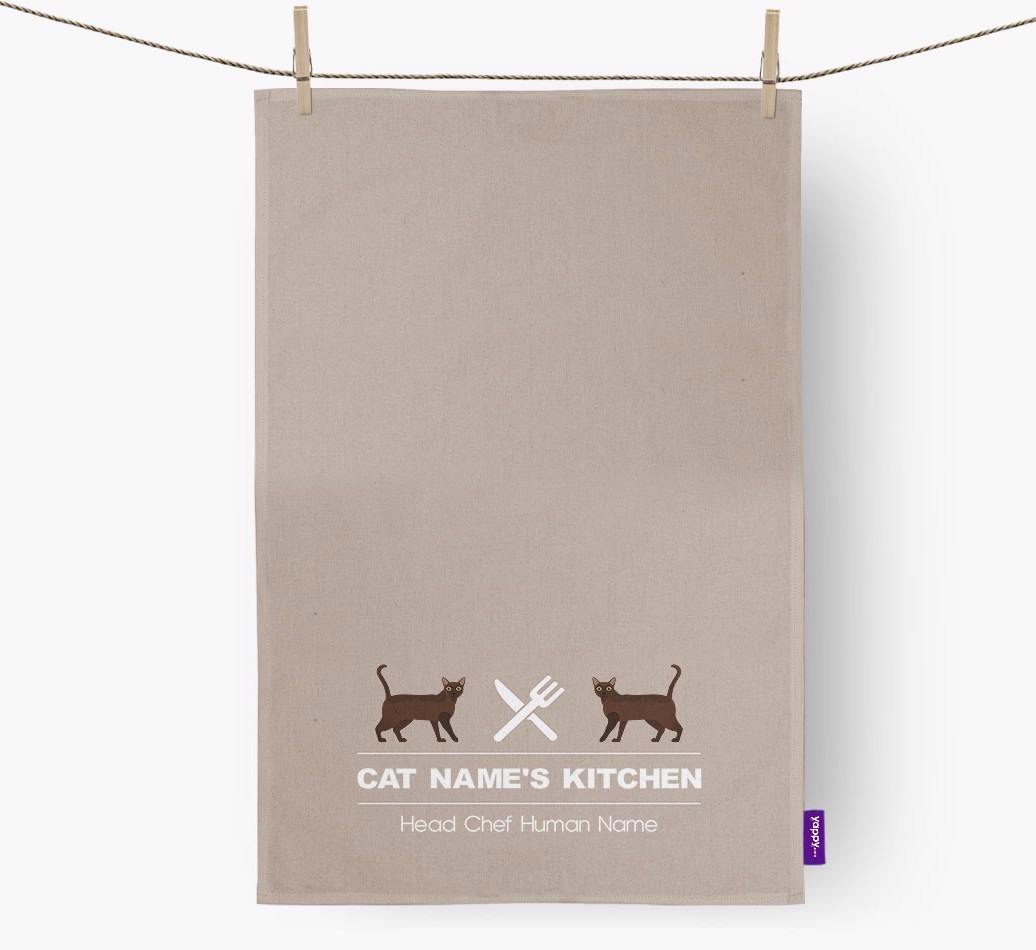 'Head Chef' - Personalised {breedCommonName} Tea Towel