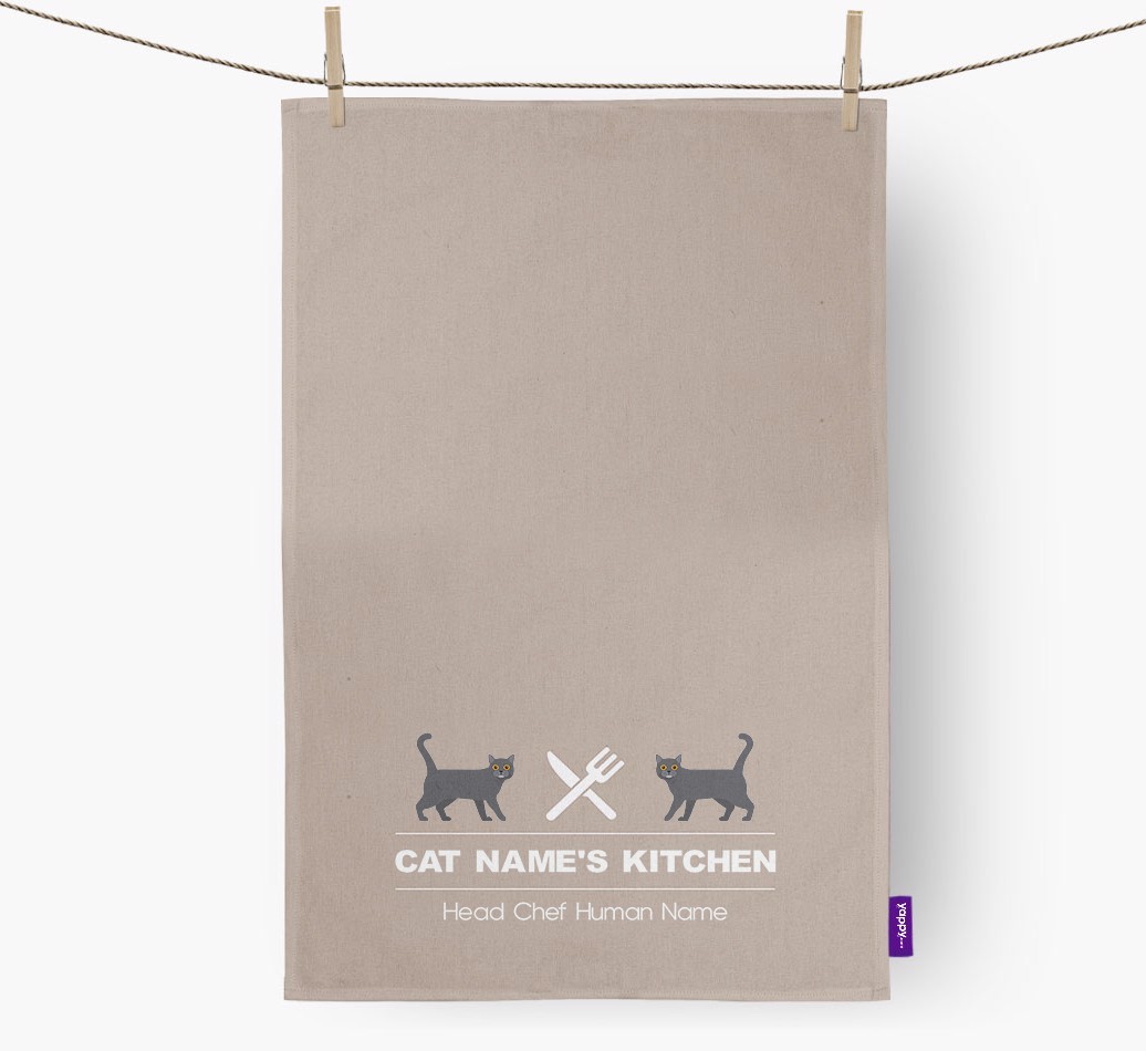 'Head Chef' - Personalised {breedCommonName} Tea Towel
