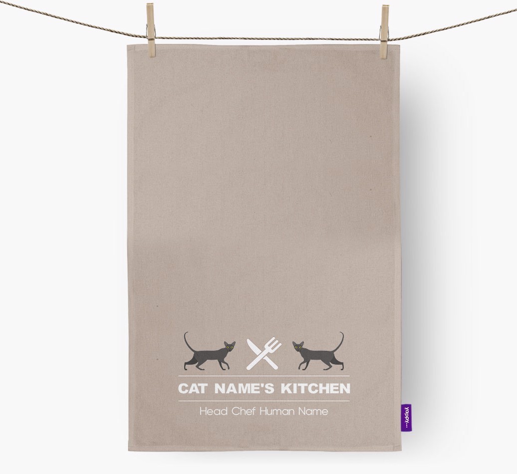 'Head Chef' - Personalised {breedCommonName} Tea Towel