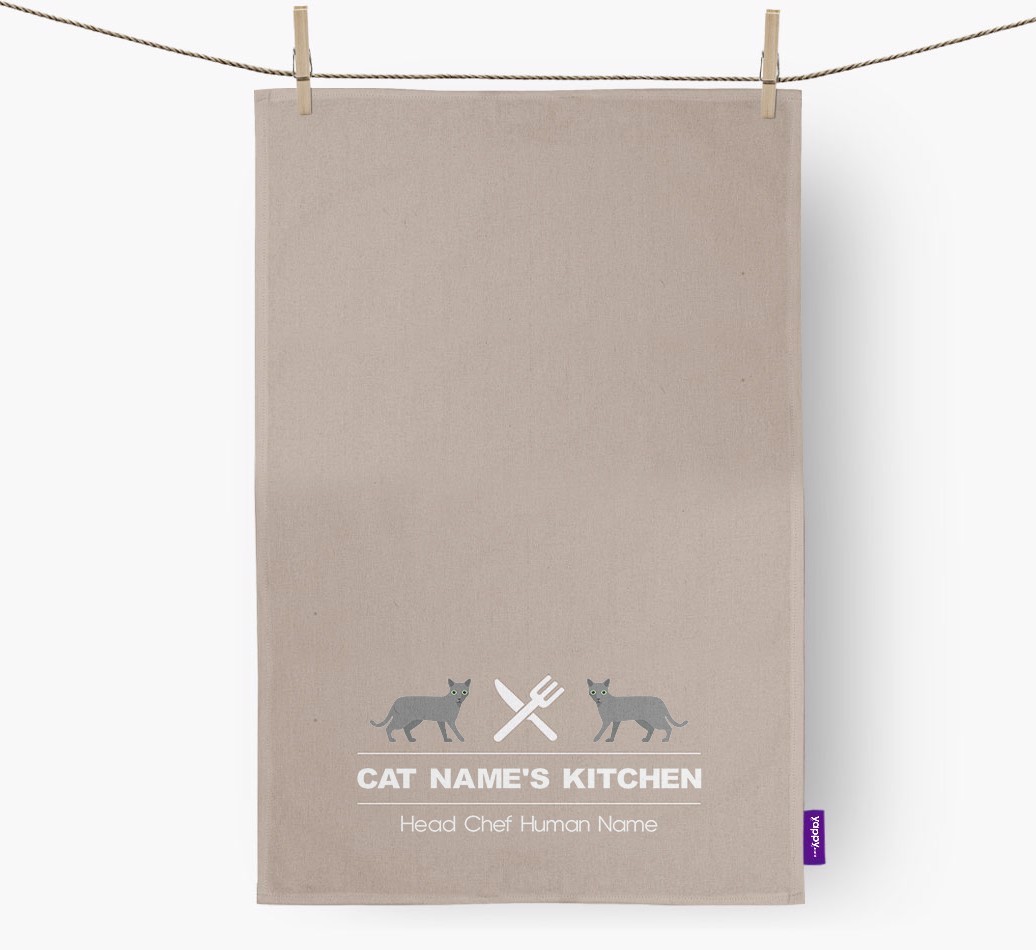 'Head Chef' - Personalised {breedCommonName} Tea Towel