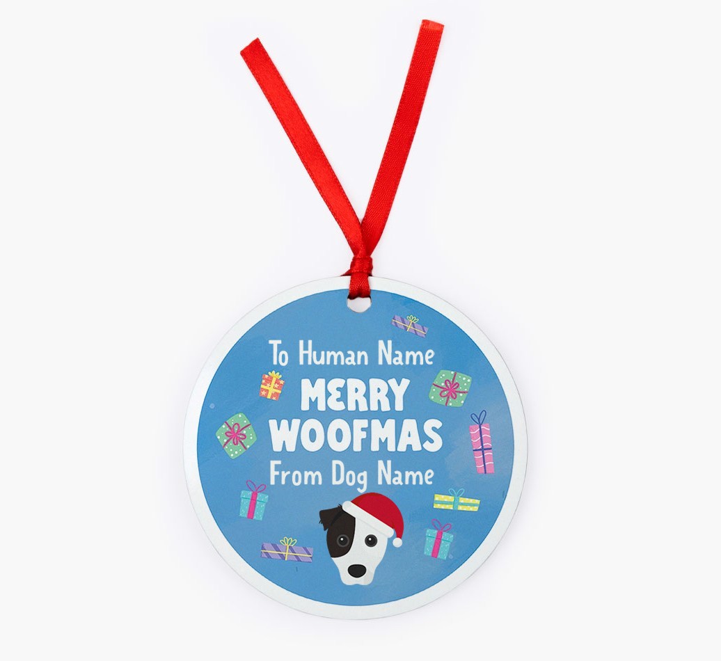 Merry Woofmas: {breedFullName} Christmas Decoration