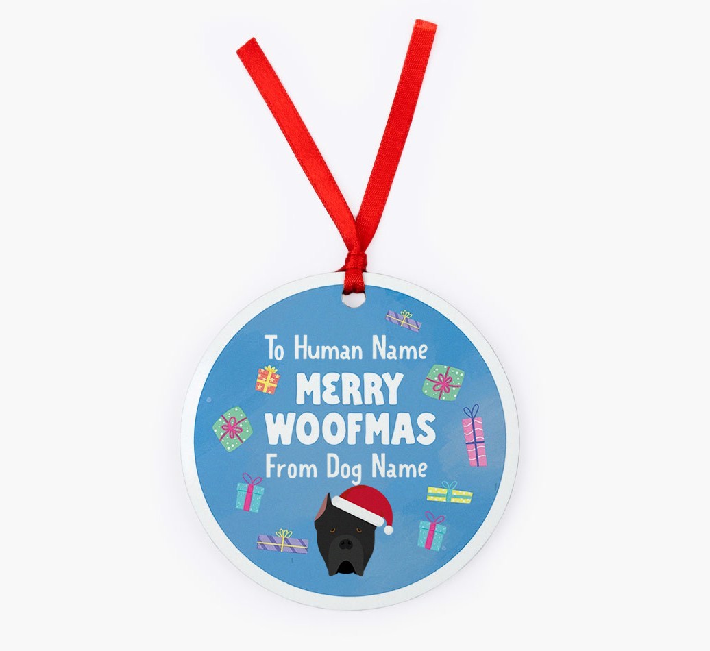 Merry Woofmas: {breedFullName} Christmas Decoration