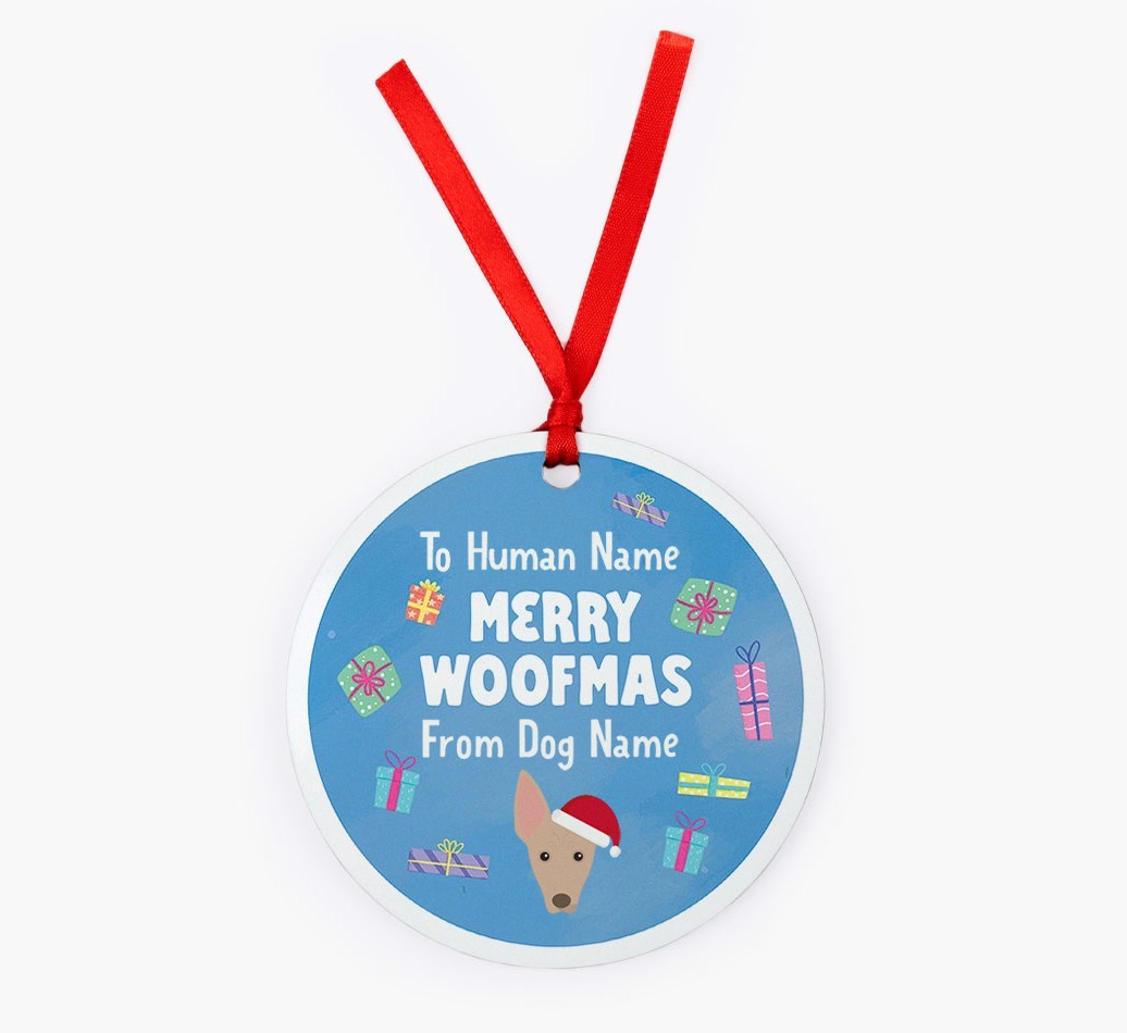 Merry Woofmas: {breedFullName} Christmas Decoration