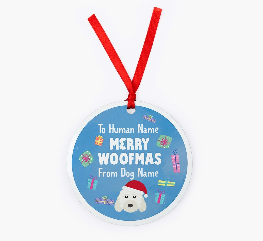 Merry Woofmas: {breedFullName} Christmas Decoration
