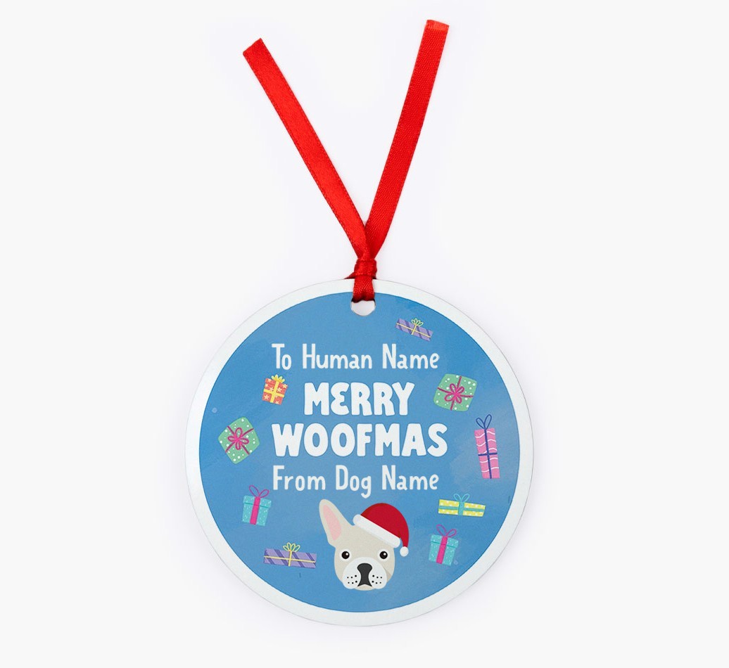 Merry Woofmas: {breedFullName} Christmas Decoration