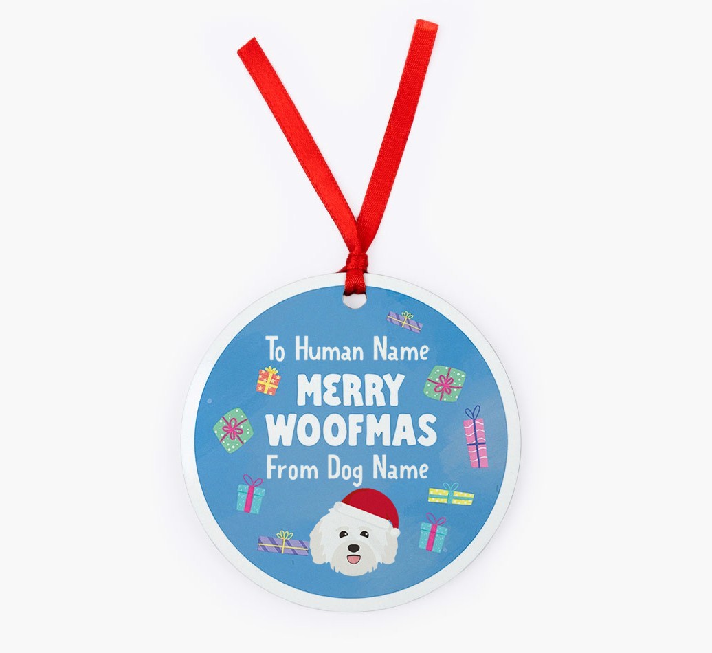 Merry Woofmas: {breedFullName} Christmas Decoration