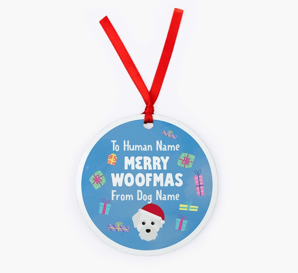 Merry Woofmas: {breedFullName} Christmas Decoration