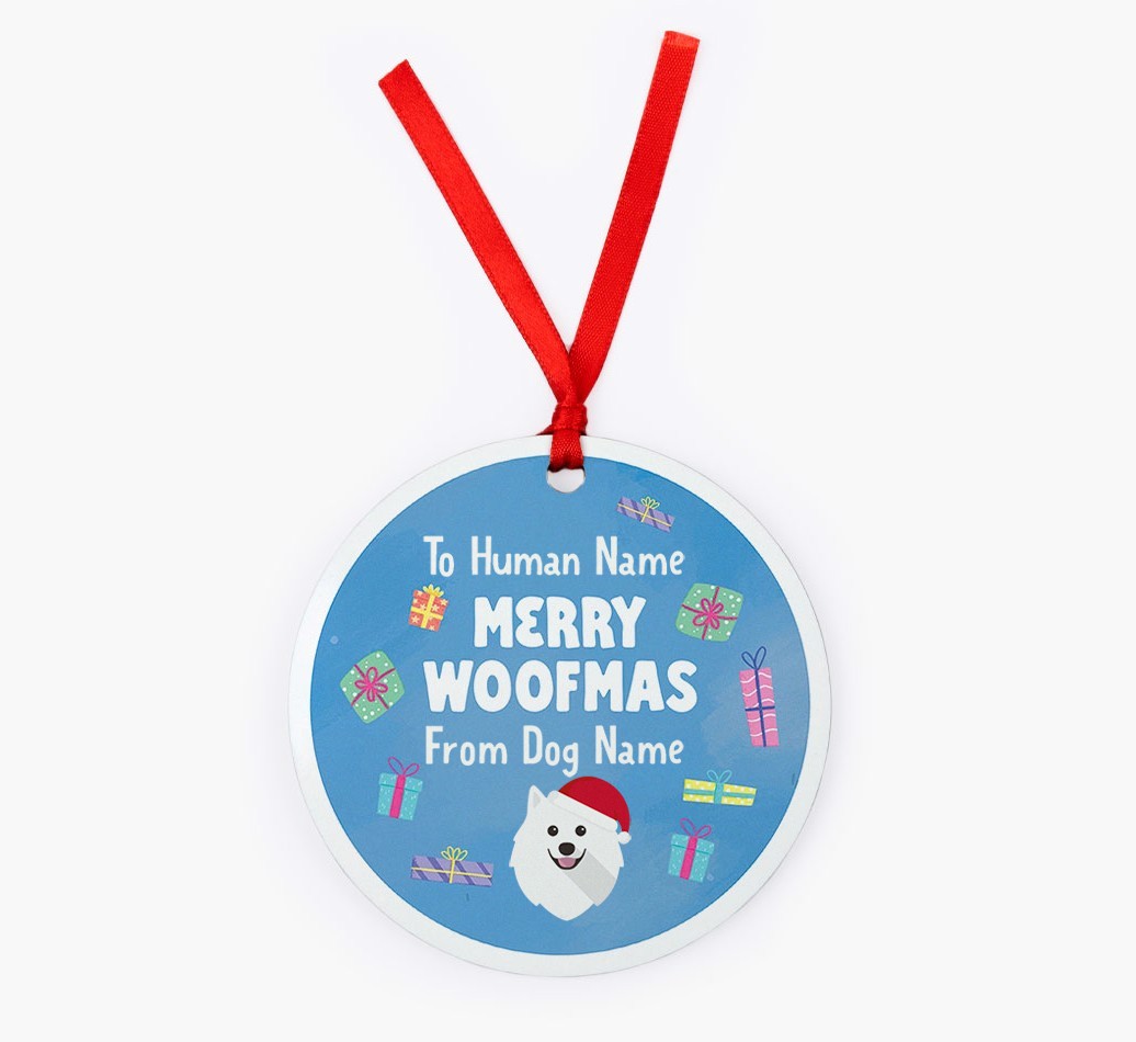 Merry Woofmas: {breedFullName} Christmas Decoration