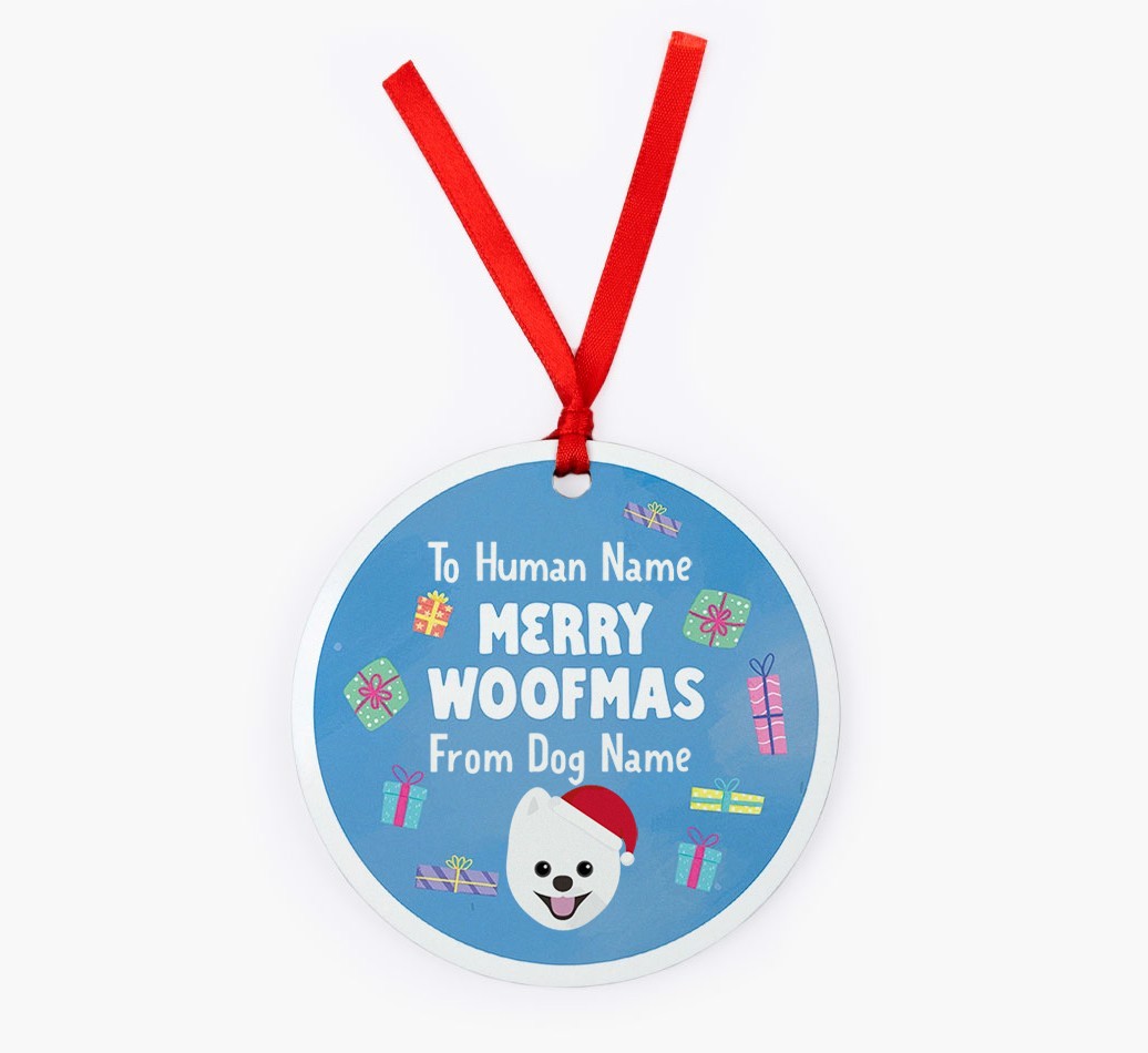 Merry Woofmas: {breedFullName} Christmas Decoration