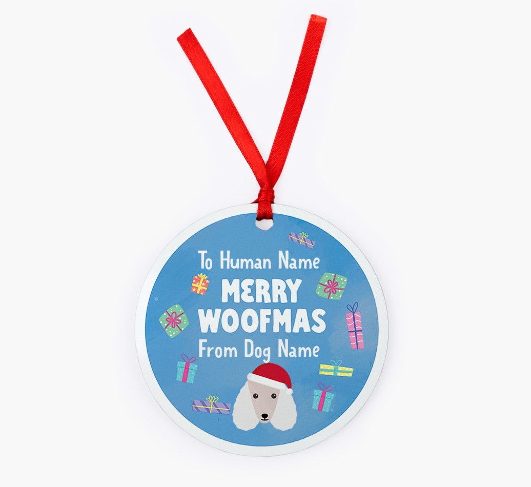 Merry Woofmas: {breedFullName} Christmas Decoration