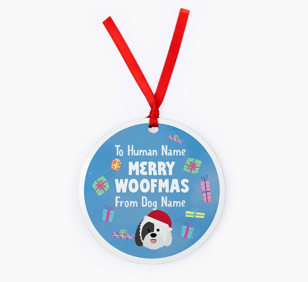 Merry Woofmas: {breedFullName} Christmas Decoration