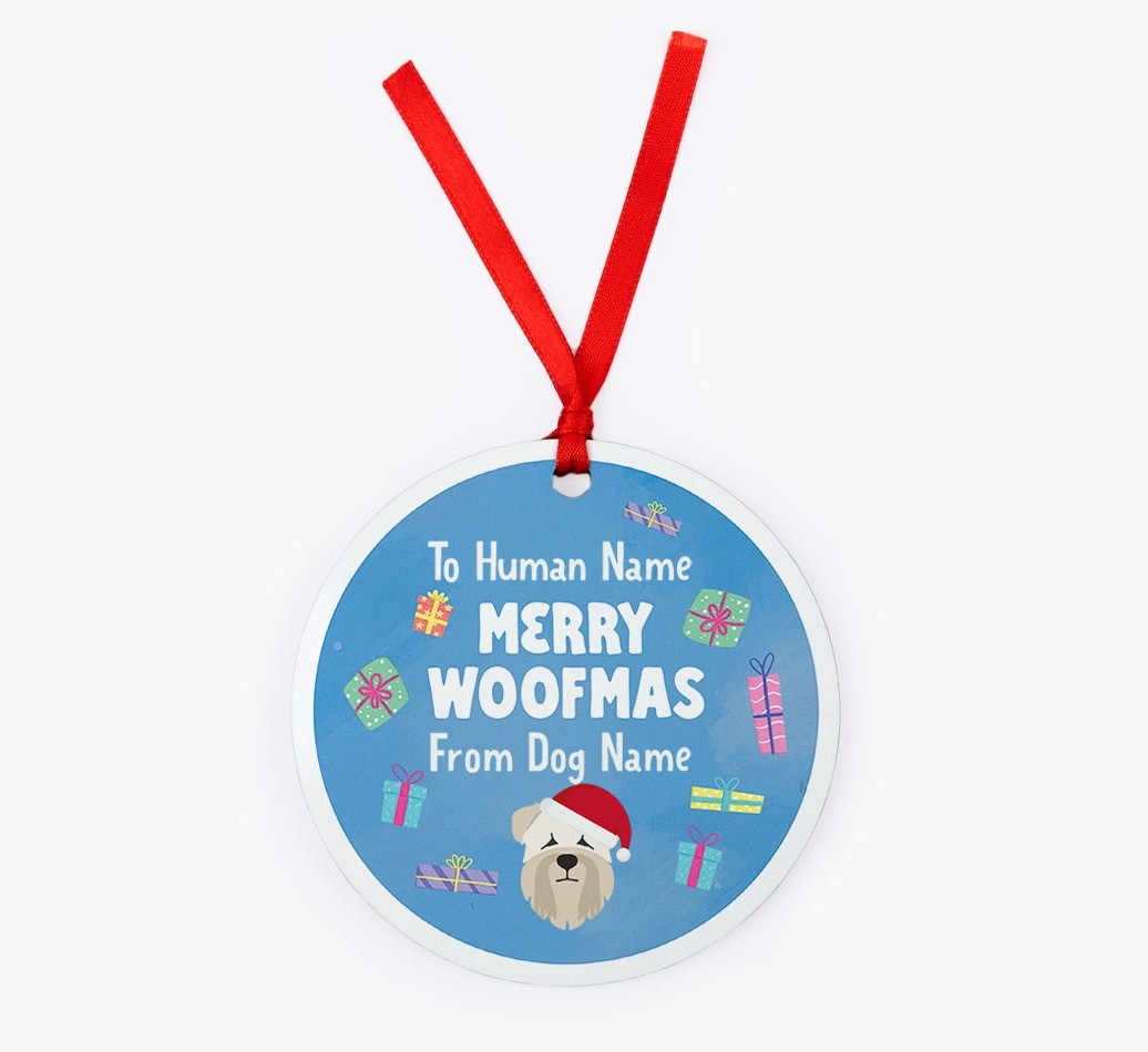 Merry Woofmas: {breedFullName} Christmas Decoration