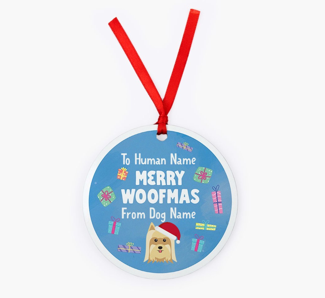 Merry Woofmas: {breedFullName} Christmas Decoration