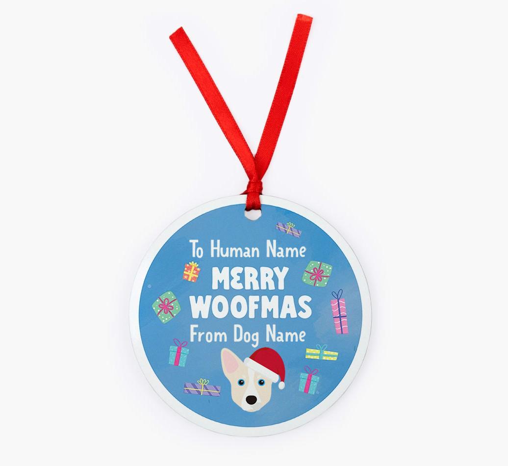 Merry Woofmas: {breedFullName} Christmas Decoration