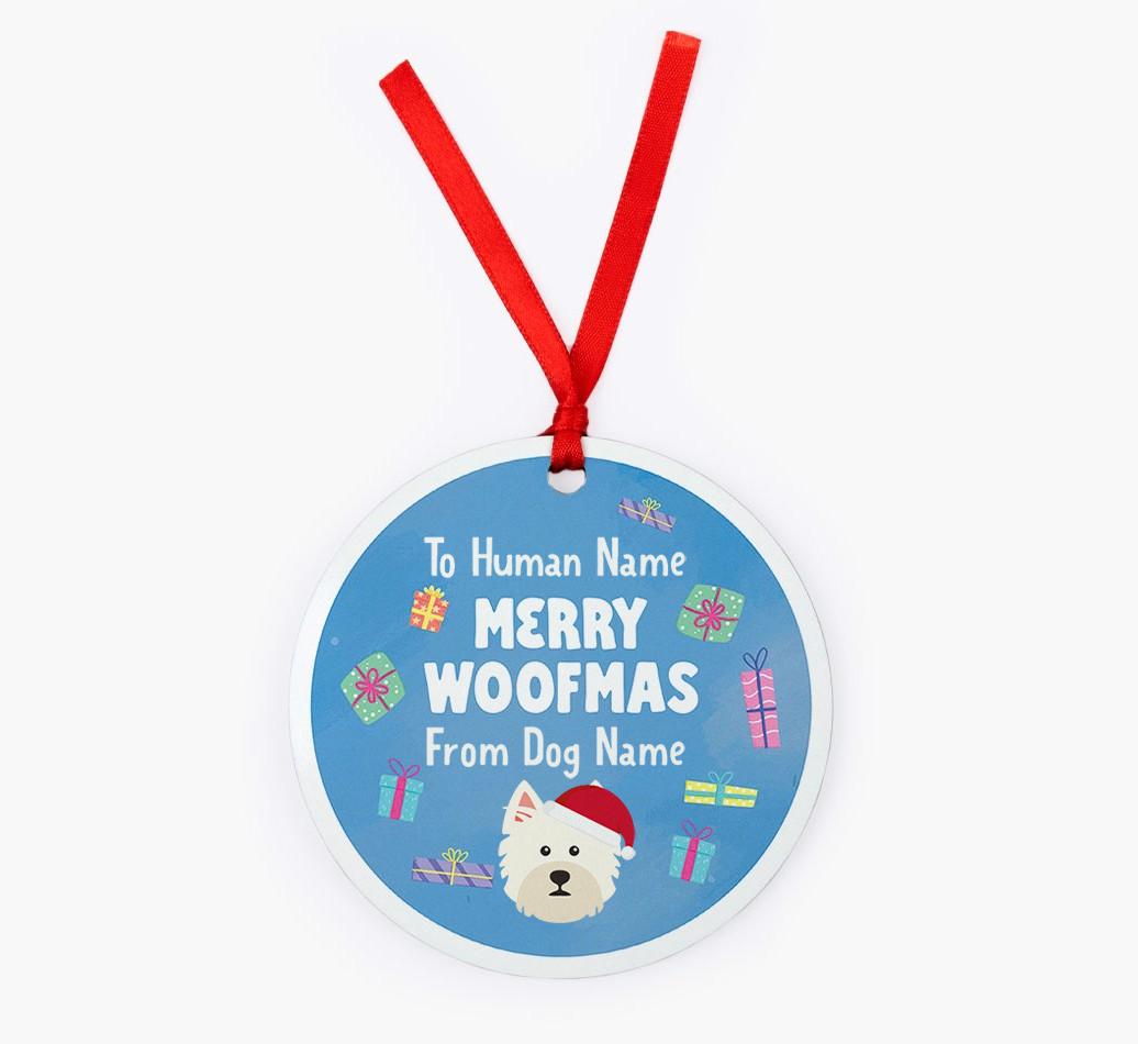 Merry Woofmas: {breedFullName} Christmas Decoration