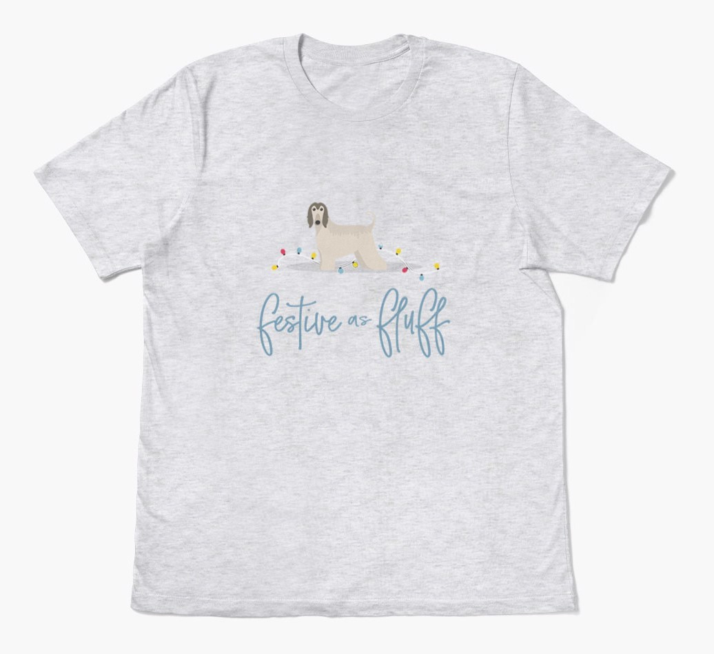 'Festive As Fluff' - Personalized {breedFullName} Adult T-Shirt