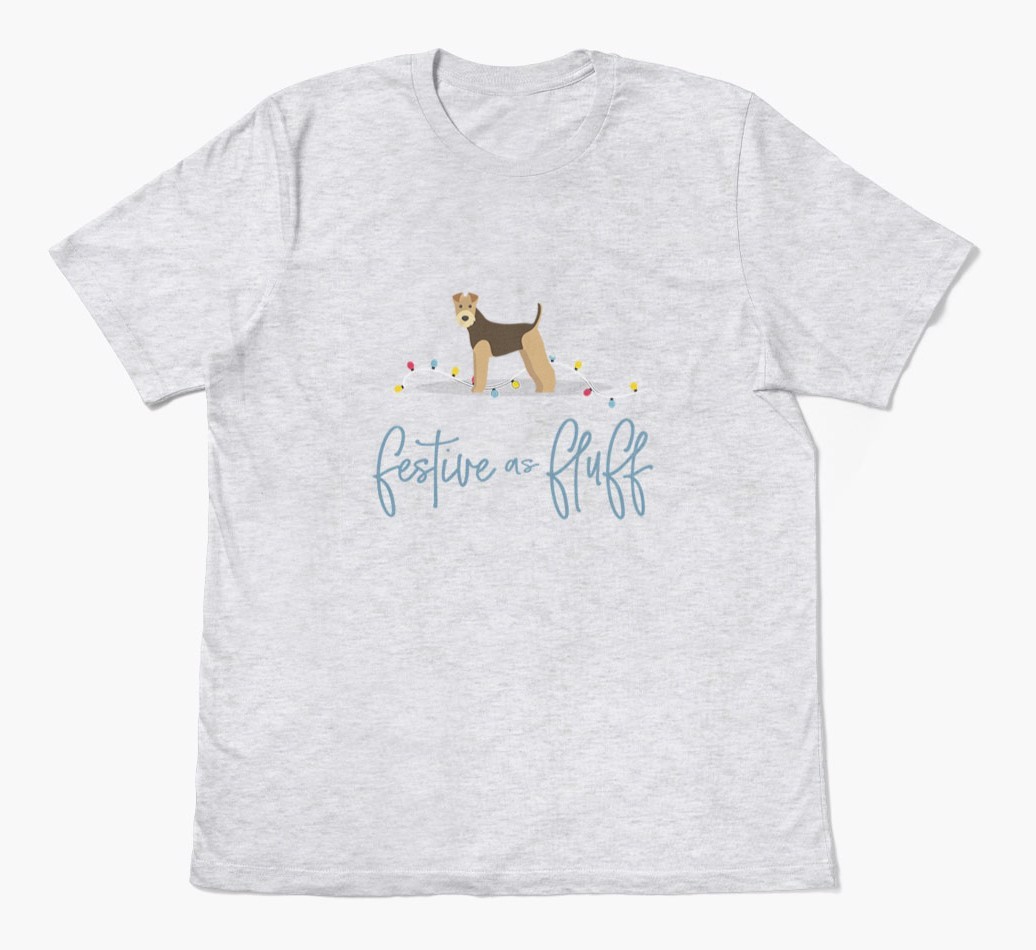 'Festive As Fluff' - Personalised {breedFullName} Adult T-Shirt