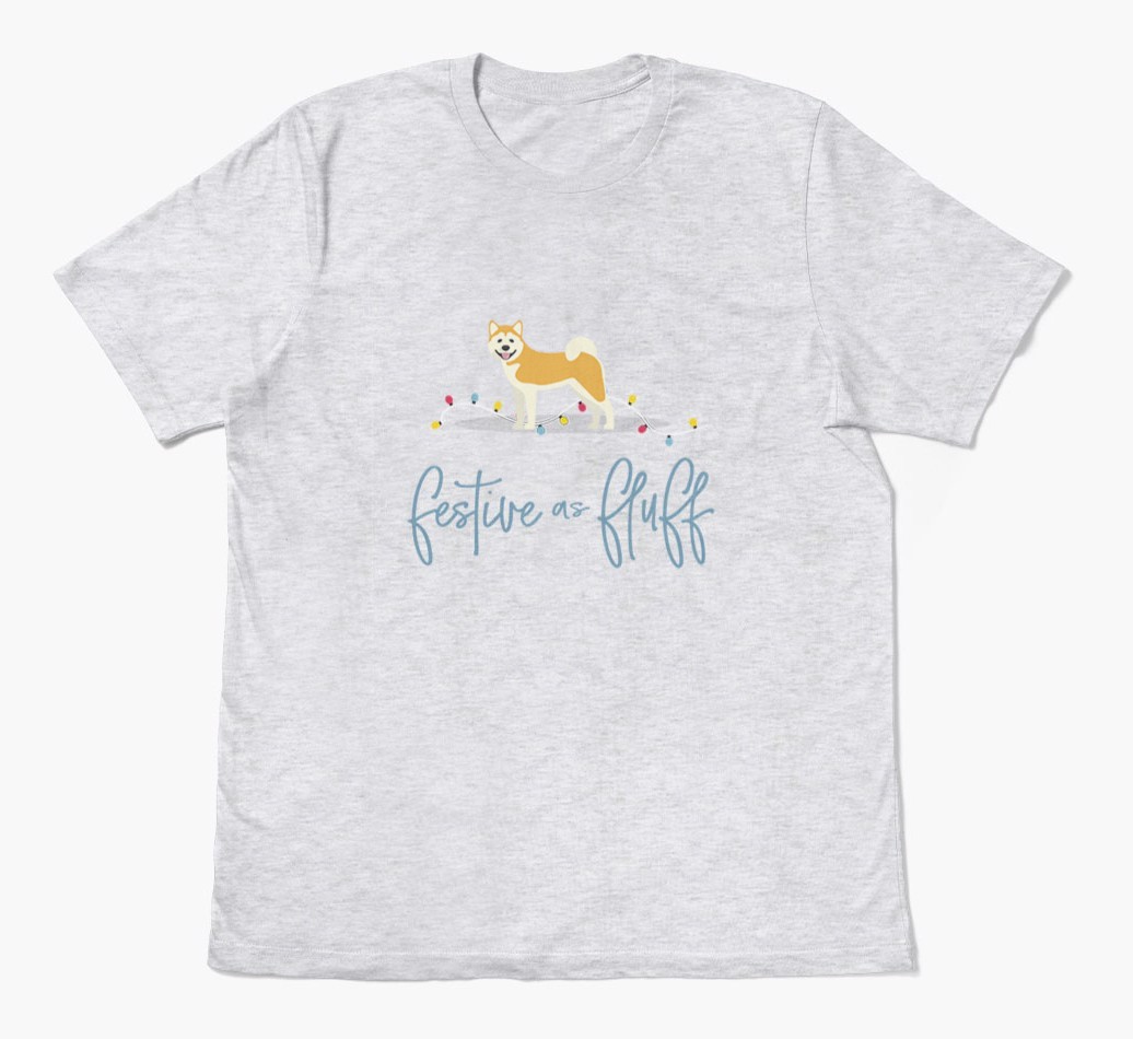 'Festive As Fluff' - Personalised {breedFullName} Adult T-Shirt