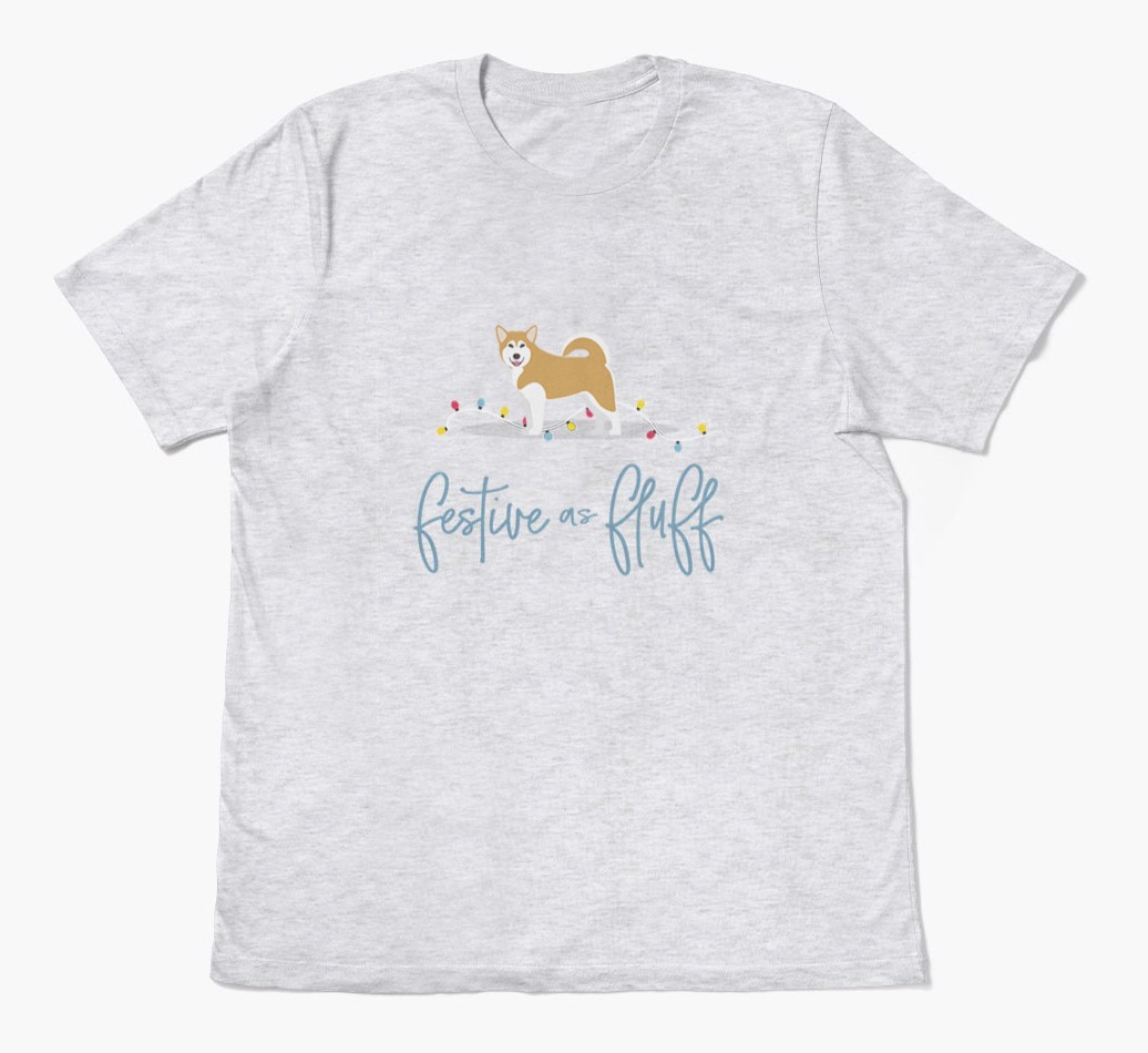 'Festive As Fluff' - Personalized {breedFullName} Adult T-Shirt