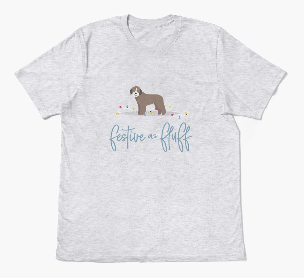 'Festive As Fluff' - Personalized {breedFullName} Adult T-Shirt