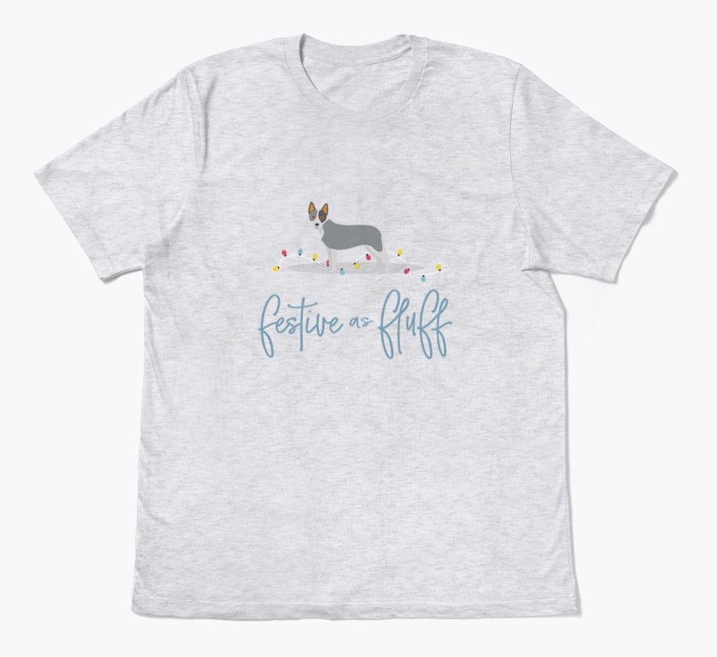 'Festive As Fluff' - Personalized {breedFullName} Adult T-Shirt