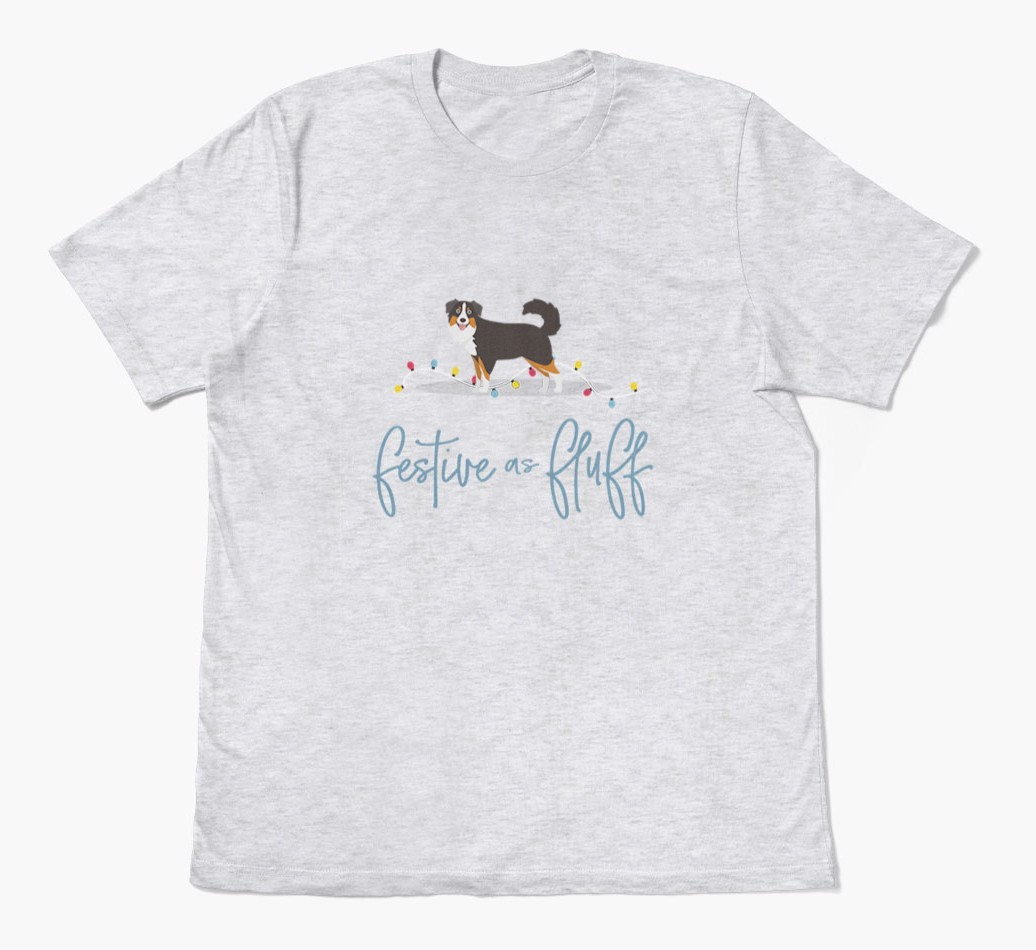 'Festive As Fluff' - Personalised {breedFullName} Adult T-Shirt
