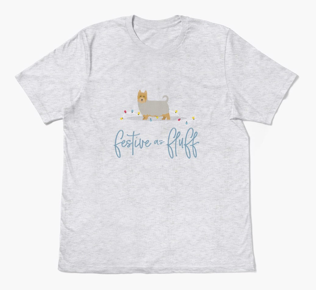'Festive As Fluff' - Personalized {breedFullName} Adult T-Shirt