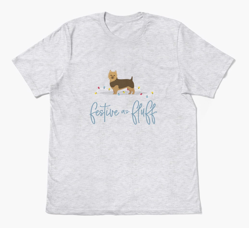 'Festive As Fluff' - Personalized {breedFullName} Adult T-Shirt