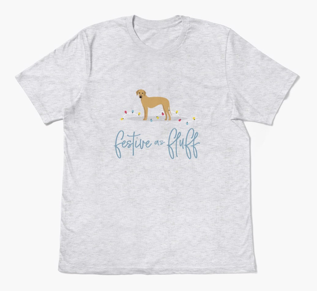 'Festive As Fluff' - Personalised {breedFullName} Adult T-Shirt