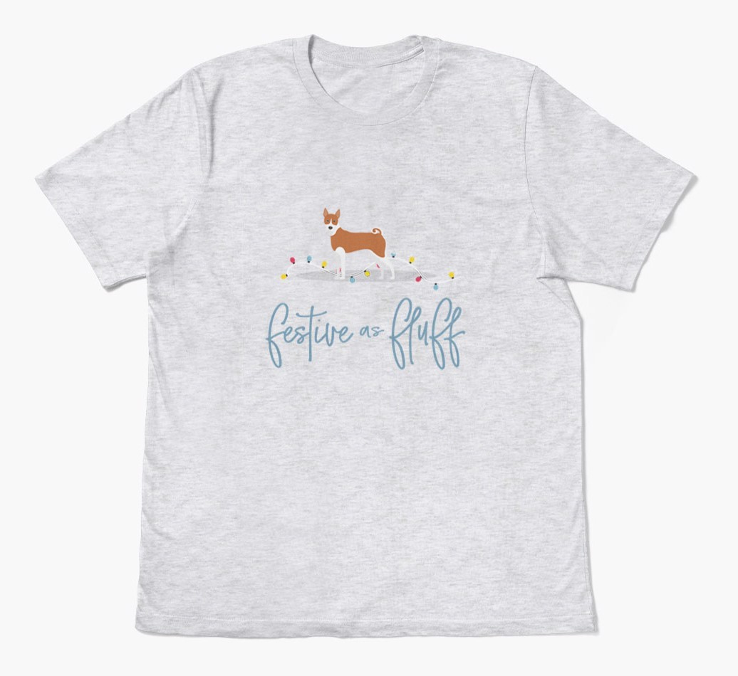 'Festive As Fluff' - Personalized {breedFullName} Adult T-Shirt