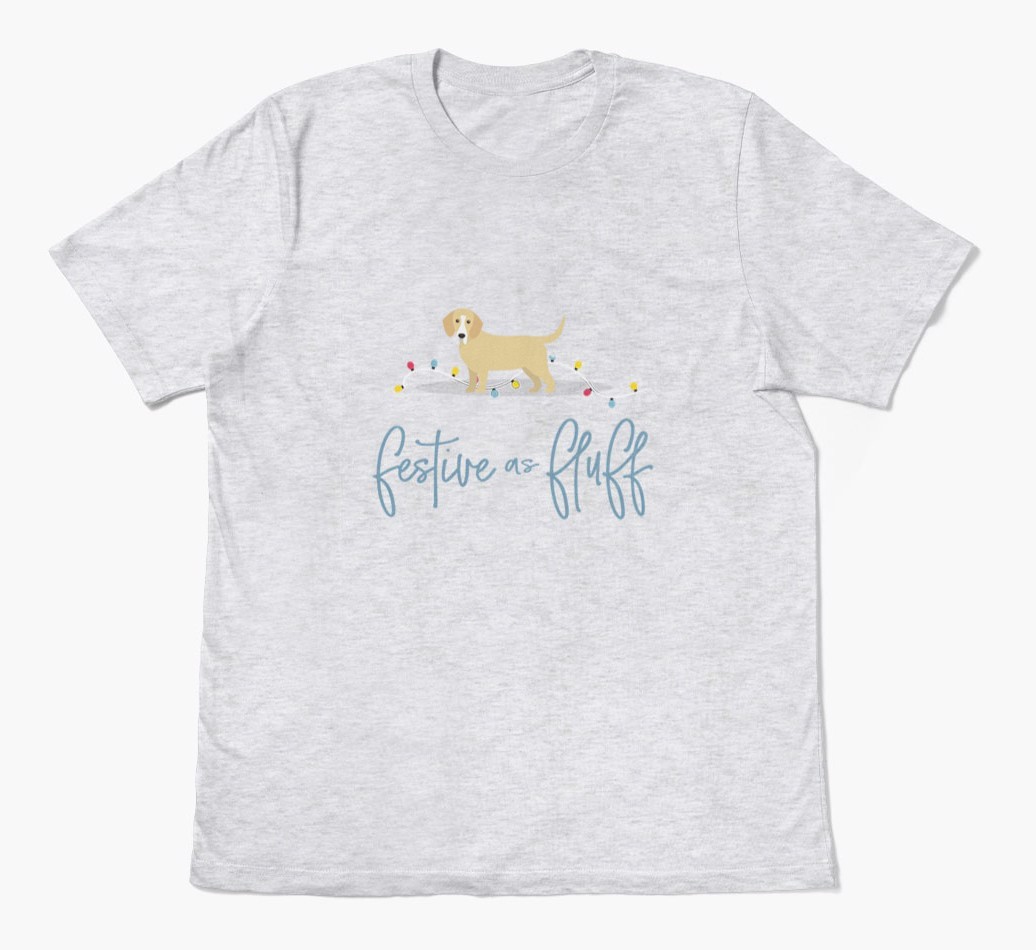 'Festive As Fluff' - Personalized {breedFullName} Adult T-Shirt
