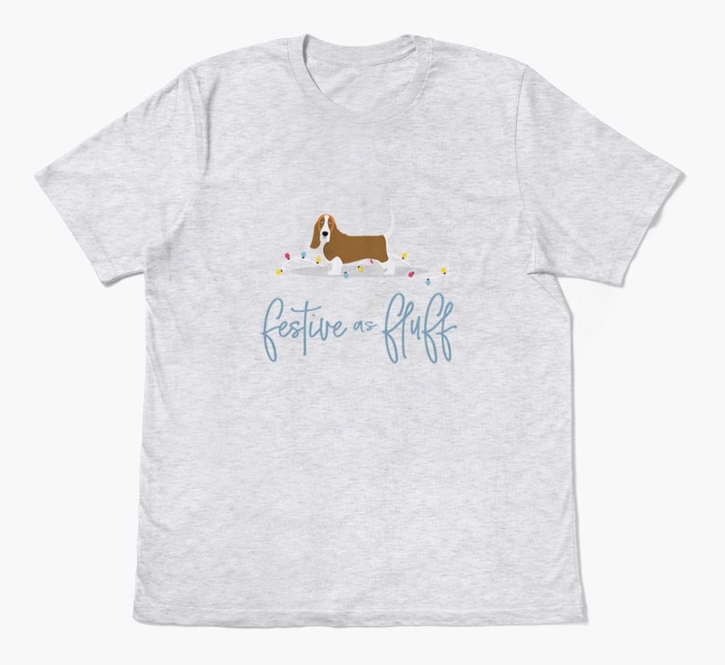 'Festive As Fluff' - Personalised {breedFullName} Adult T-Shirt