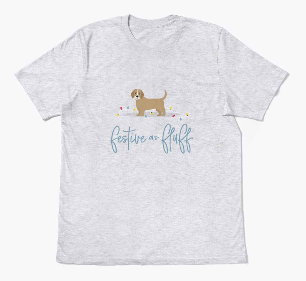 'Festive As Fluff' - Personalized {breedFullName} Adult T-Shirt